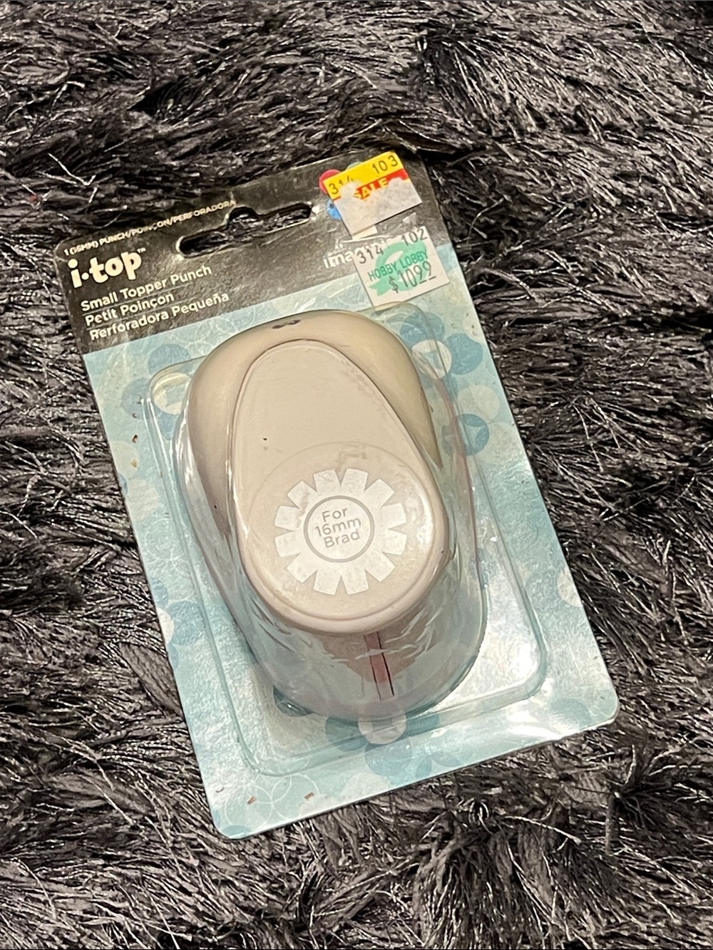 i-top Small Topper Punch for 16mm Brad